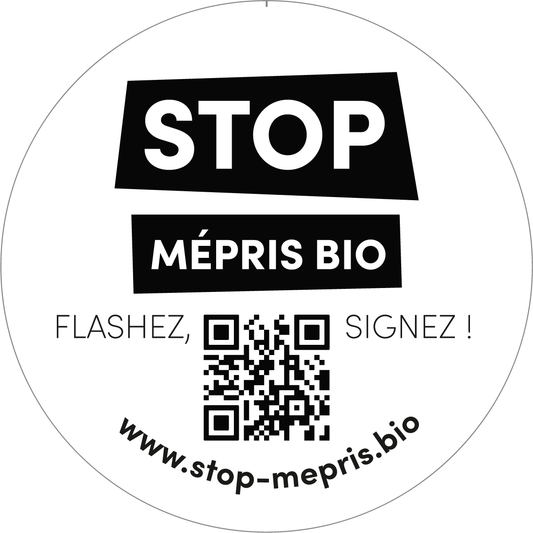 Stop Mepris.Bio -- Badge stop mépris bio